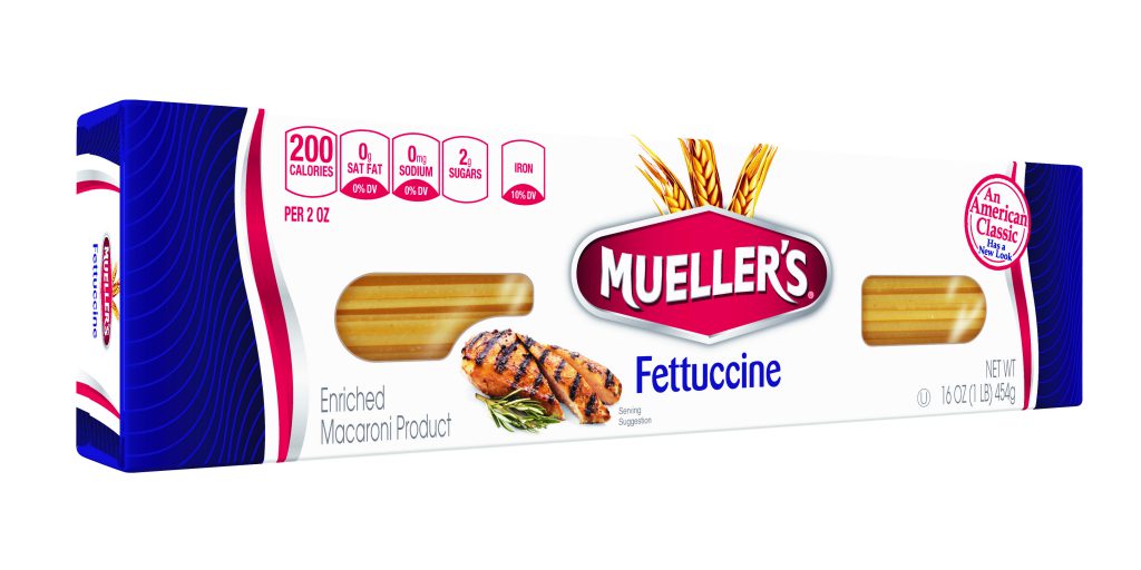 fettuccine noodles from muellers pasta