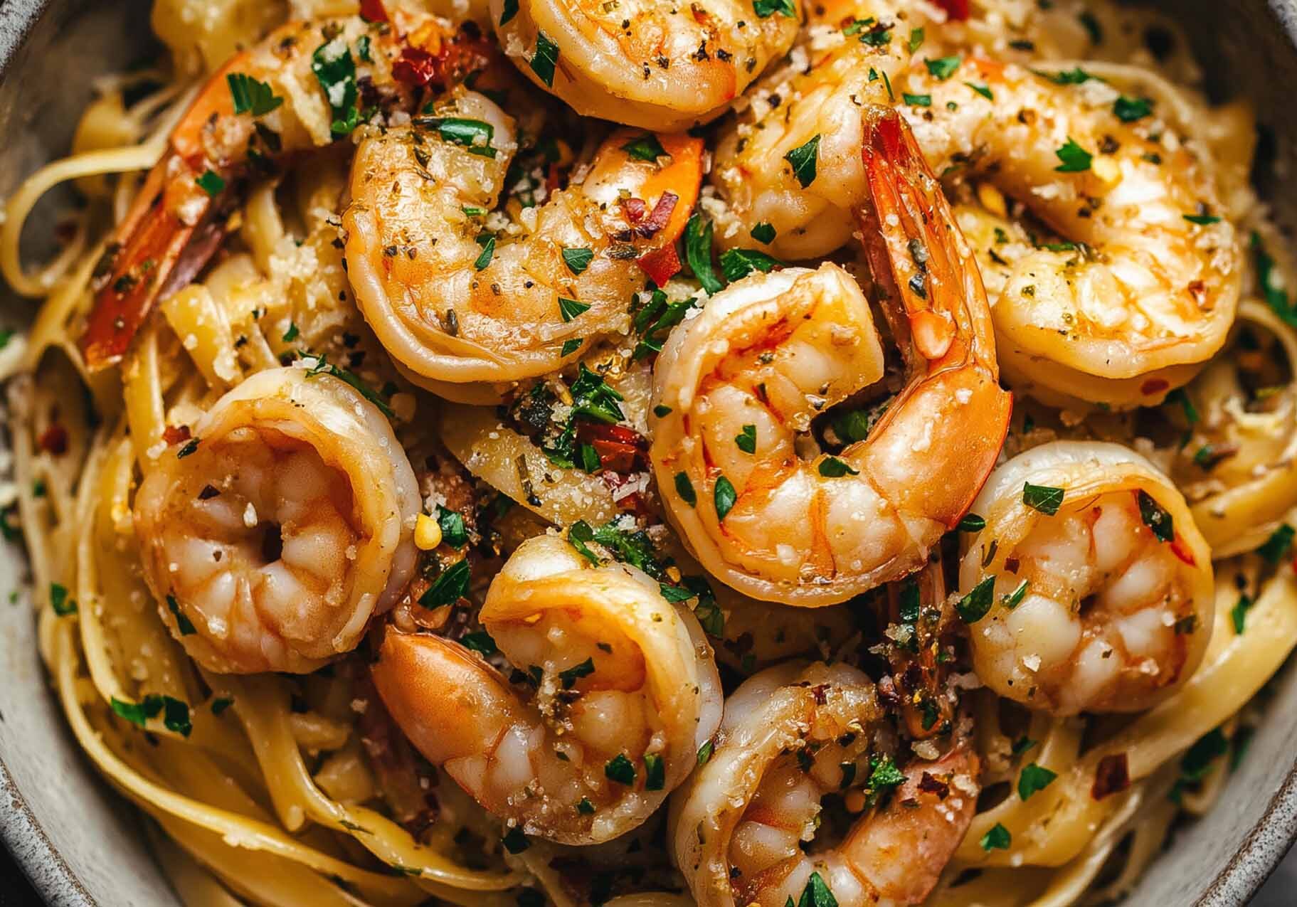 Spicy Shrimp Scampi