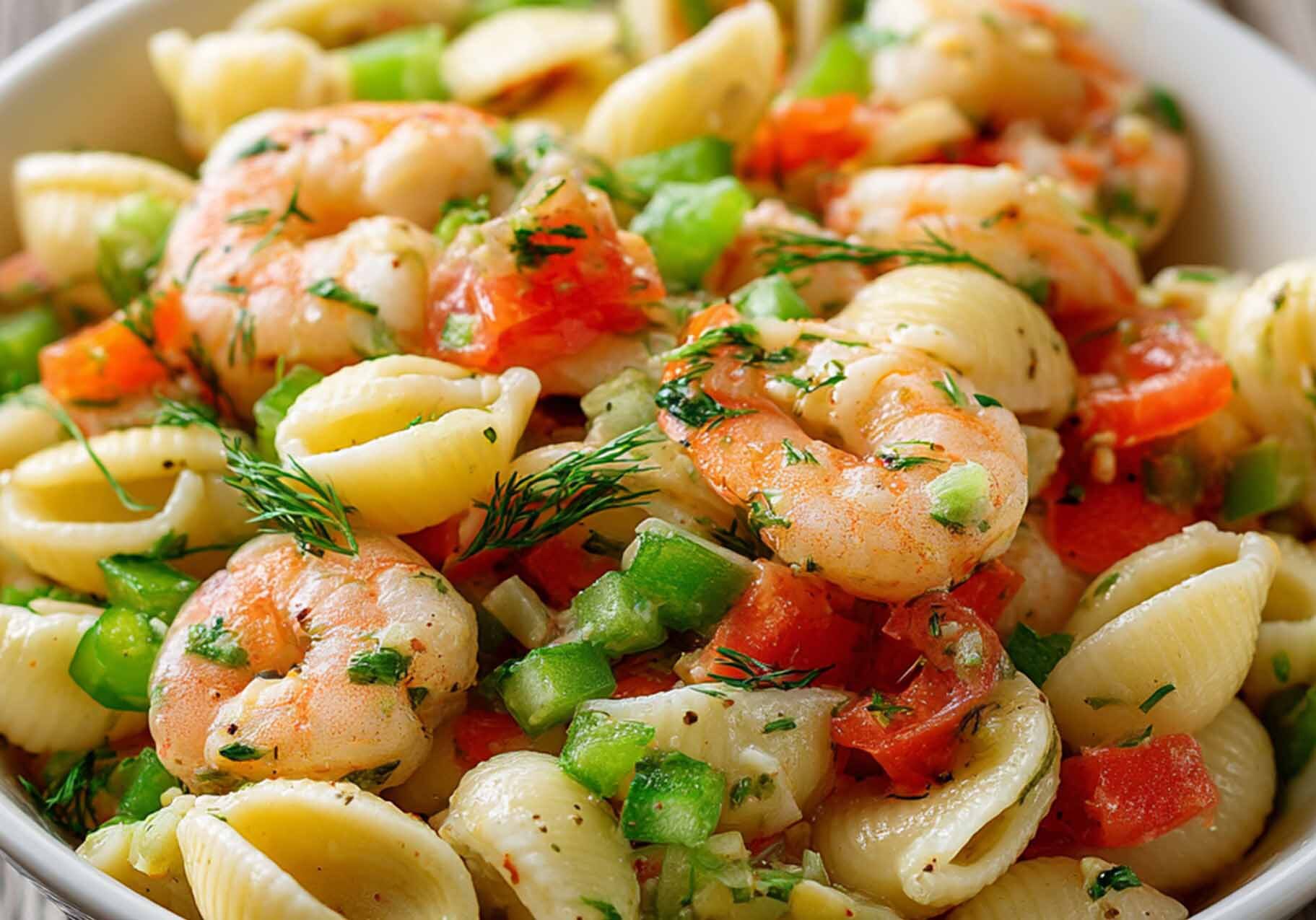 Shrimp and Shells Pasta Salad